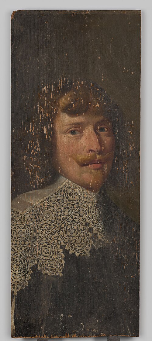 Fragment van een mansportret, 1637, 