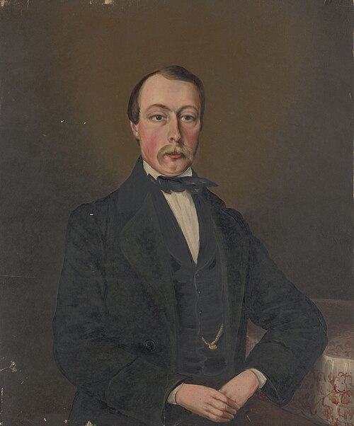 Portrait of an unknown man, 1850, 