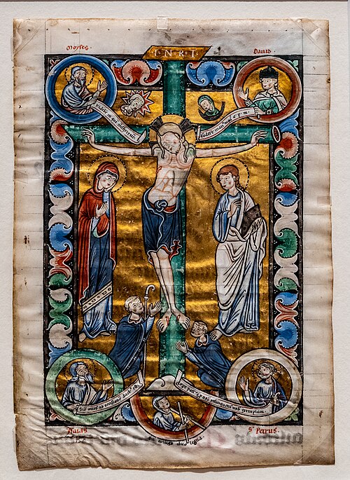 Kreuzigung Christi mit Stiftern, 1200, 