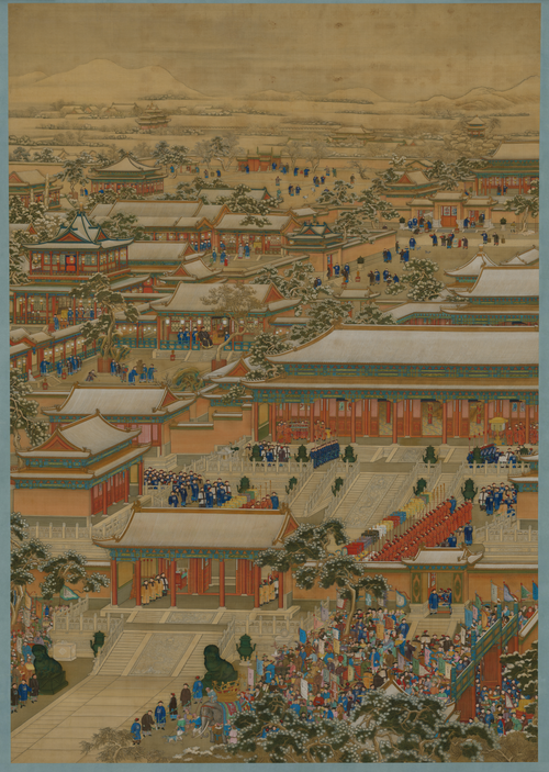 万国来朝图轴, 1761, 