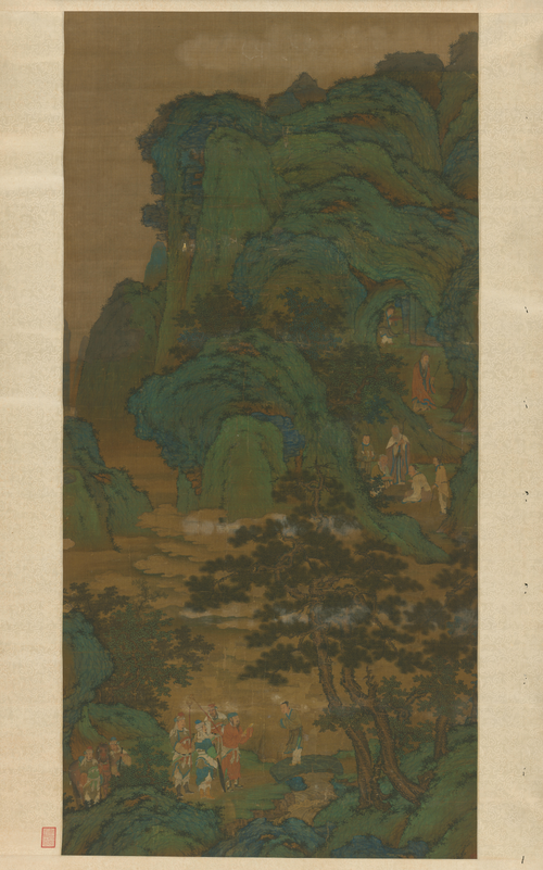 商山四皓图轴, , 