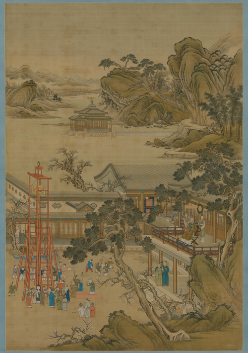 乾隆帝元宵行乐图轴, , 