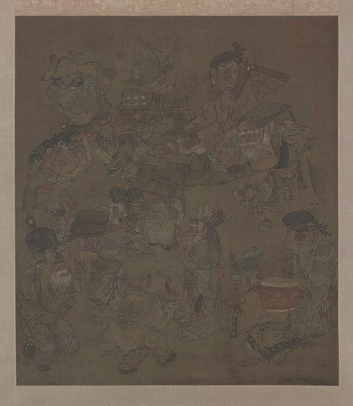 大傩图轴, , 