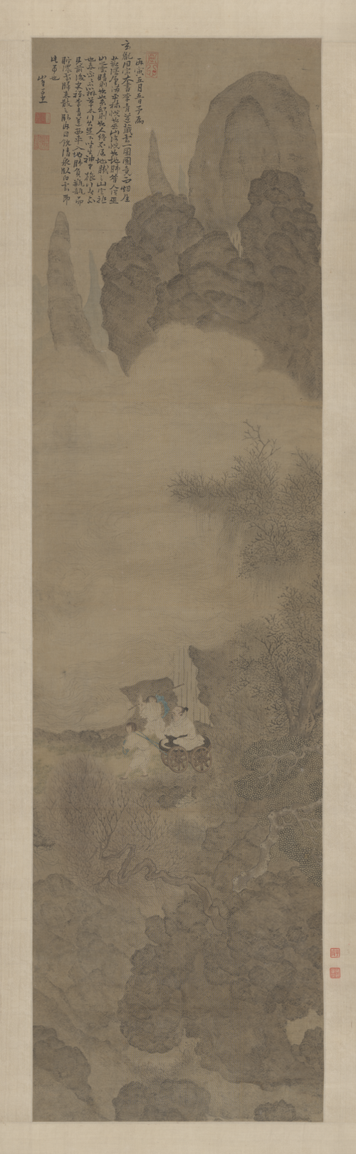 崔子忠藏云图轴, , 