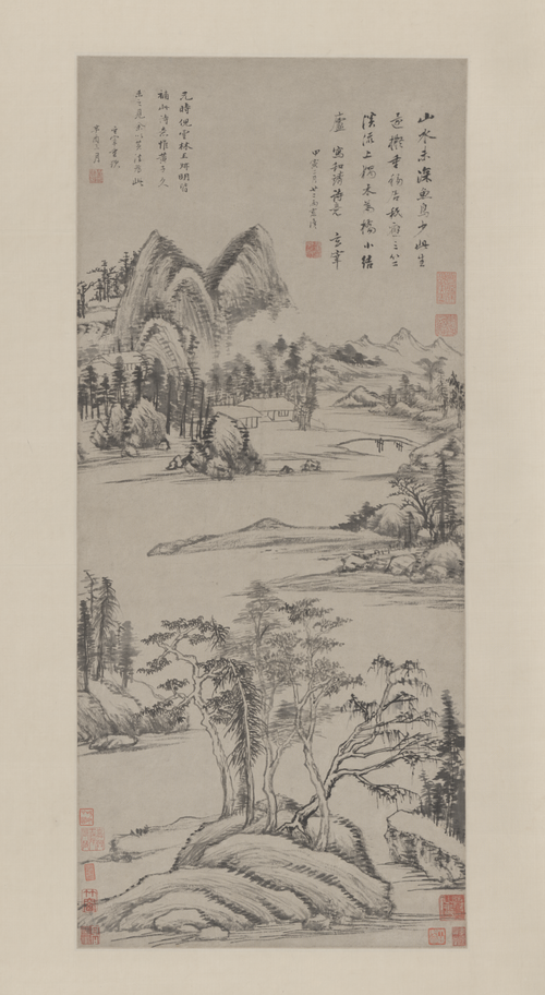 董其昌林和靖诗意图轴, , 