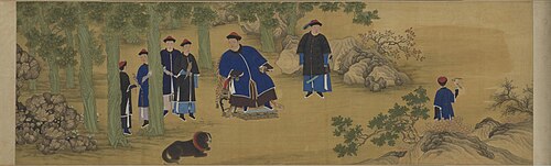 亲藩围猎图卷, , 
