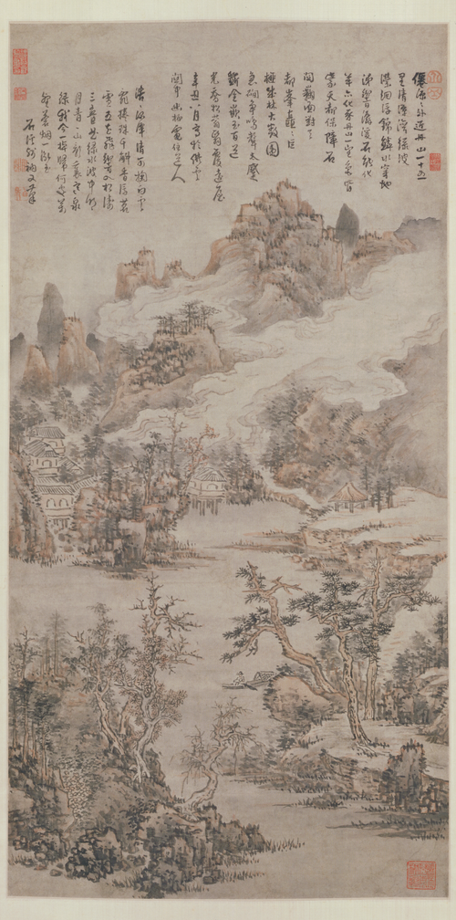 髡残仙源图轴, , 