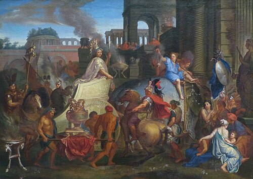 le Triomphe d'Alexandre : Entrée d'Alexandre dans Babylone, , 