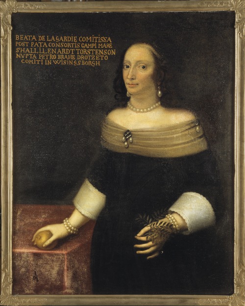Porträtt av grevinnan Beata De la Gardie 1612-1680, 1650, 