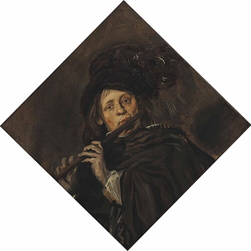 Young man playing a flute, ca. 1645-1648, 1648, 