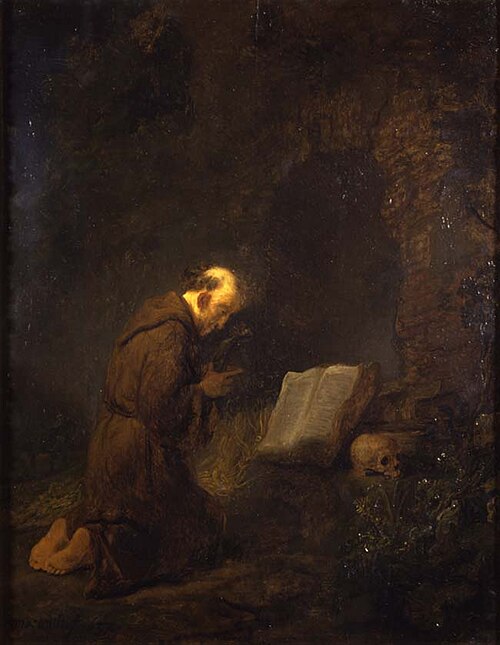 Saint Francis praying, 1637, 