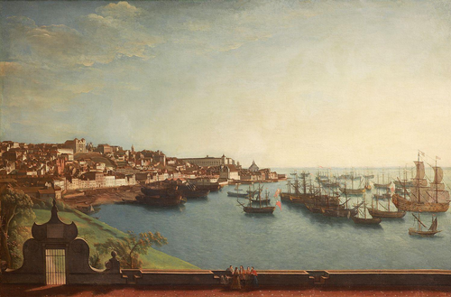 Lisboa vista do Palácio do Marquês de Abrantes, 1701, 