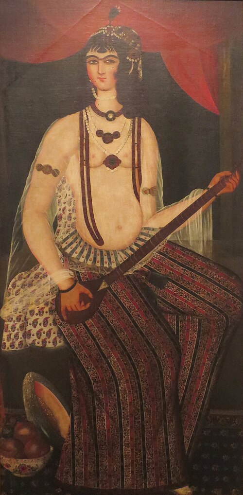 Female Musician with a Stringed Instrument, 1850, 