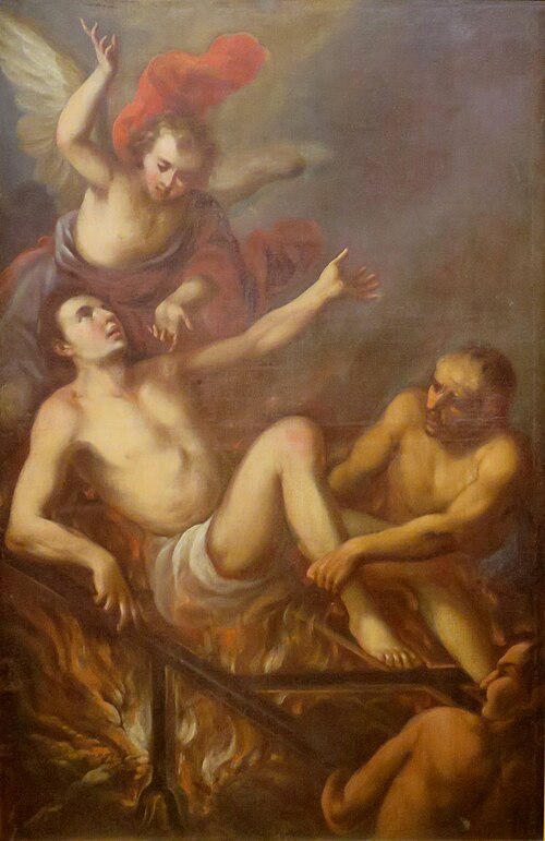 The Martyrdom of Saint Lawrence, 1750, 