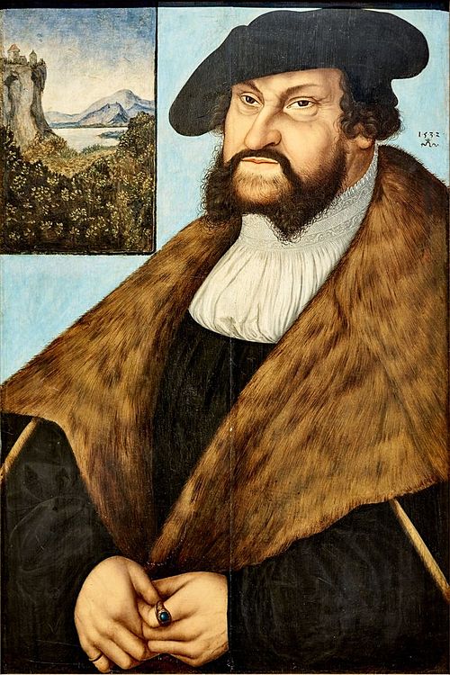 Portrait of Johann the Steadfast, Elector of Saxony, 1532, 