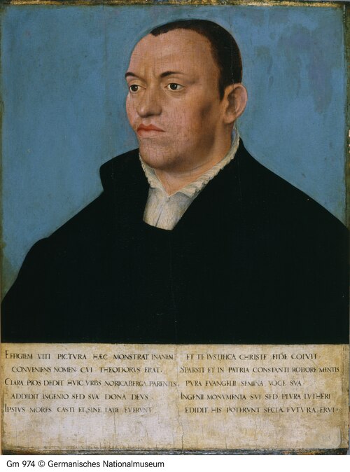 Portrait of the Nuremberg Ecclesiastes Veit Dietrich, 1550, 