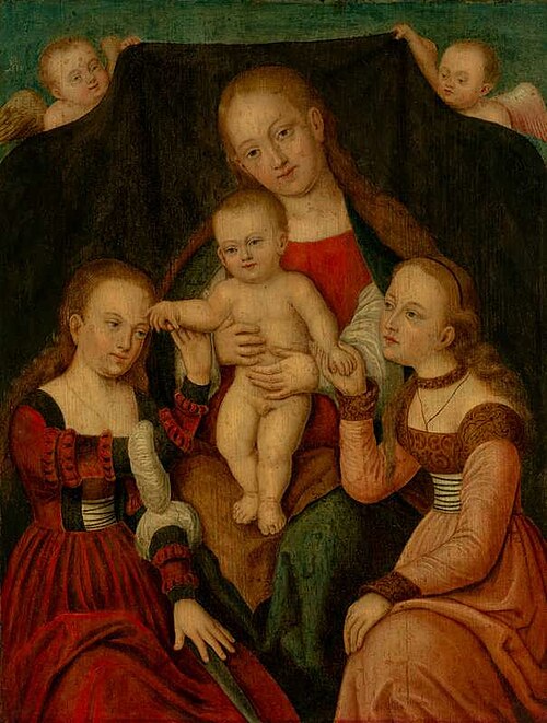 The Mystic Marriage of St. Catherine, 1600, 