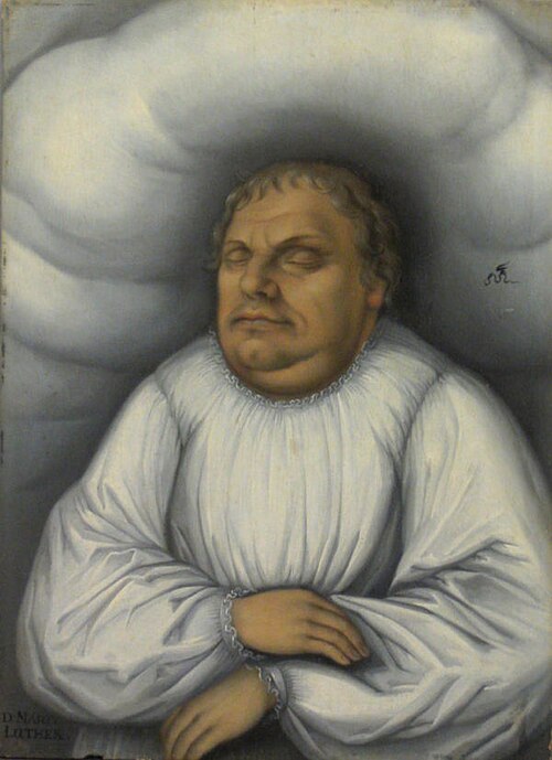 Martin Luther on his Deathbed, 1600, 