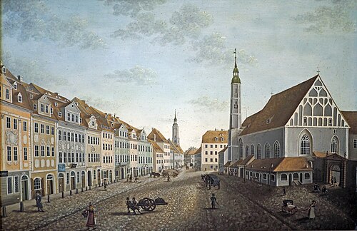 Obermarkt, Görlitz (von Westen), 1827, 