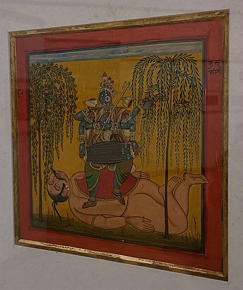 Goddess Bhadrakali dancing on a dead body, 1690, 
