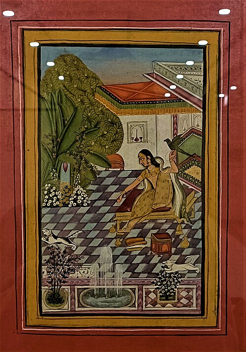 The lady and her cat., 1800, 