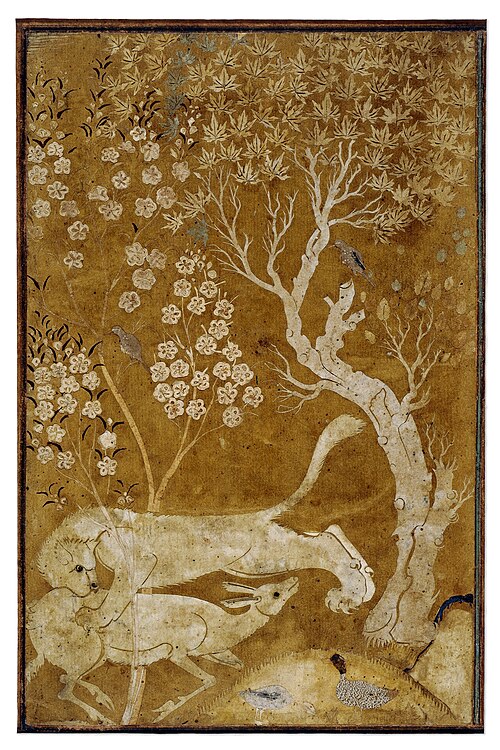 A lion attacking a deer, 1600, 