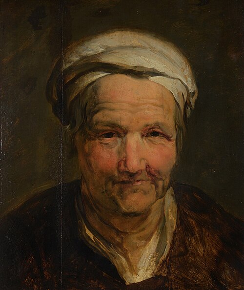 Head of an old woman, 1649, 