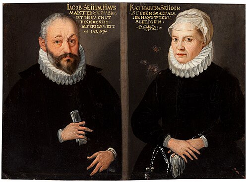 Double Portrait of Iacob Seiida and His Wife Katharina, 1602, 
