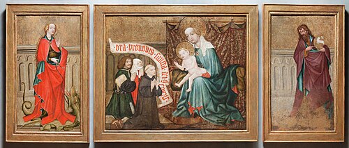 The Votive Altarpiece from Hýrov, 1435, 
