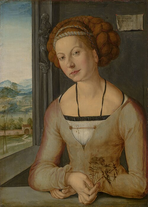 Portrait of Katharina Frey or Fürleger, 1497, 