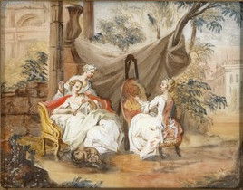 La belle chocolatière, 1750, 