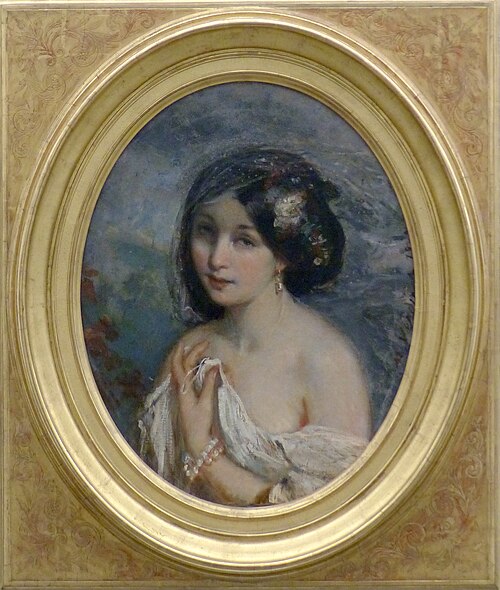 Portrait présumé de la maîtresse d'Alfred Bruyas : Léa la Parisienne, 1850, 