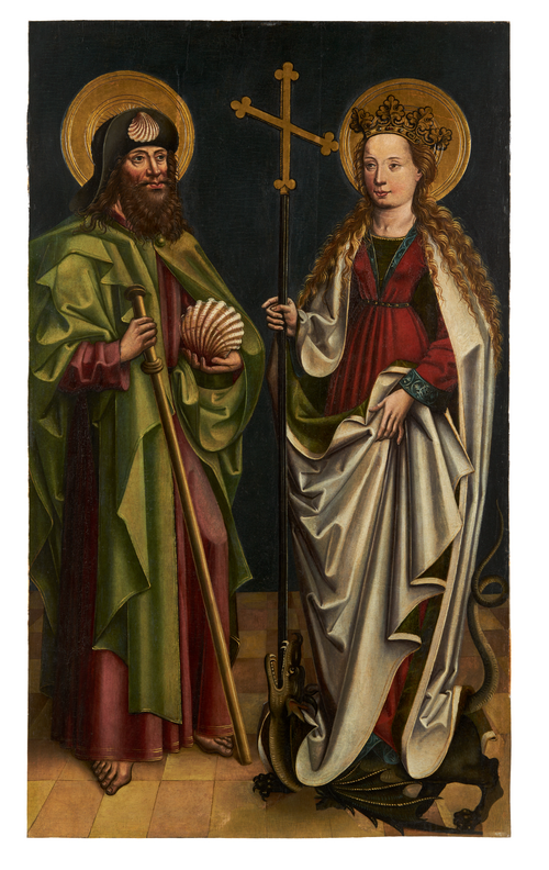 Hl. Jakobus d. Ä. und hl. Margarete, 1490, 