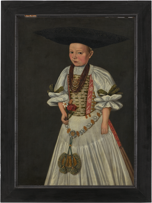 Mädchen in Straßburger Bürgertracht, 1700, 