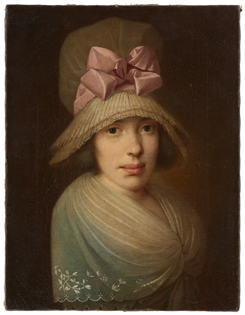 Portrait d’une jeune femme à la coiffe blanche plissée, 1795, 