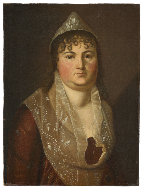 Frauenbildnis in Freiburger Tracht, 1805, 
