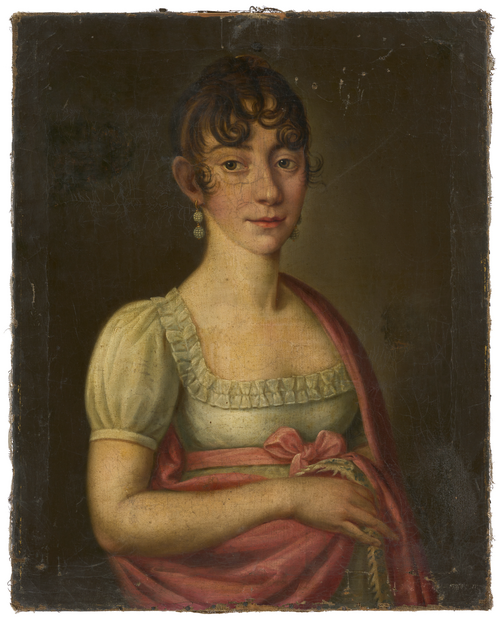 Bildnis einer jungen Frau in weißem Empirekleid (03610), 1810, 