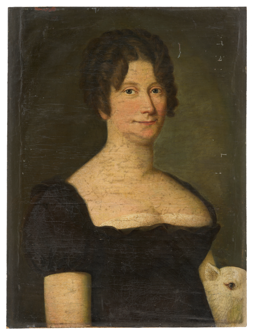 Damenbildnis mit Hund, 1830, 