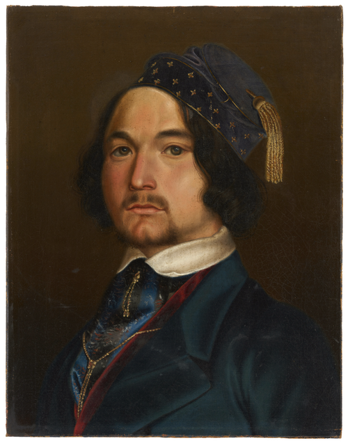 Autoportrait avec bonnet de velours et pompon doré, 1830, 