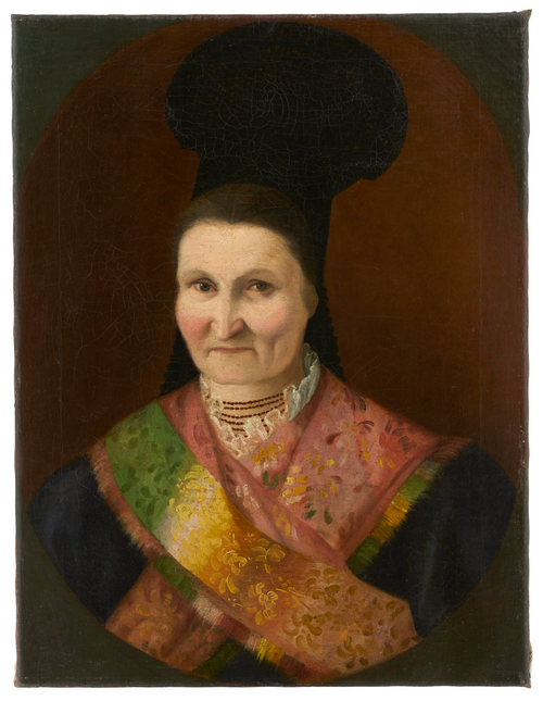 Femme en costume traditionnel bourgeois de Villingen, 1832, 
