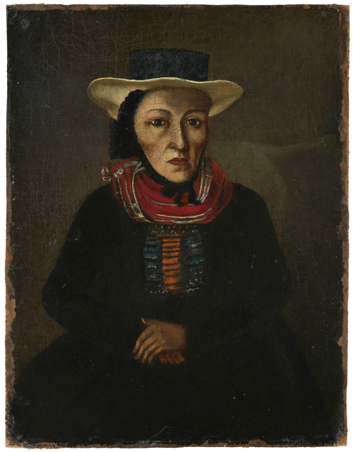 Theresia Weisser en costume traditionnel de Schönwald, 1845, 