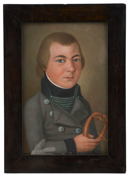 Porträt eines Knaben mit Brezel, 1846, 
