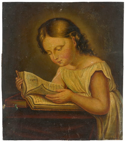 Petite fille lisant, 1867, 