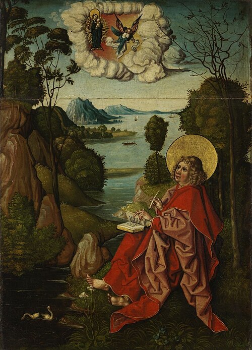 Saint John on Patmos, 1512, 