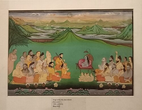 Yogi with devotees - Deccan Paintings, 19, 