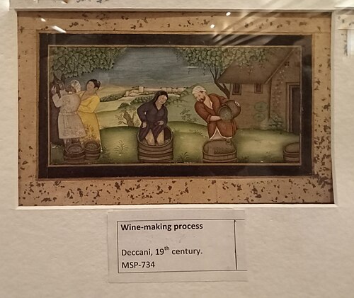Wine making process - Decaan Painting -19th Century, 19, 