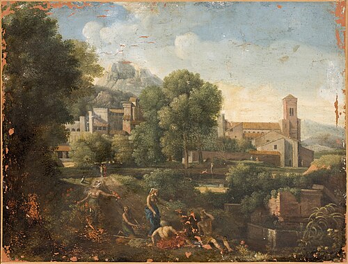 Paysage orné de belles fabriques, 1660, 