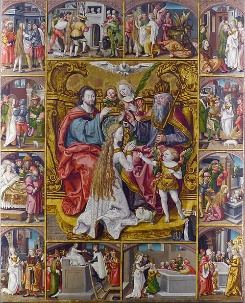Sainte Trinité couronnant la Vierge, 1500, 