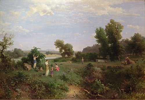 Tiberlandschaft im Frühsommer, 1872, 