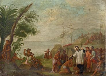 Sv. Frančišek Ksaver krščuje Indijance, 1750, 